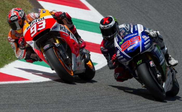 Marquez and Lorenzo had a great fight for the lead